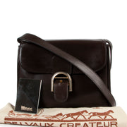 Shop safe online at Labellov in Antwerp this 100% authentic second hand Delvaux Brown Festival Crossbody