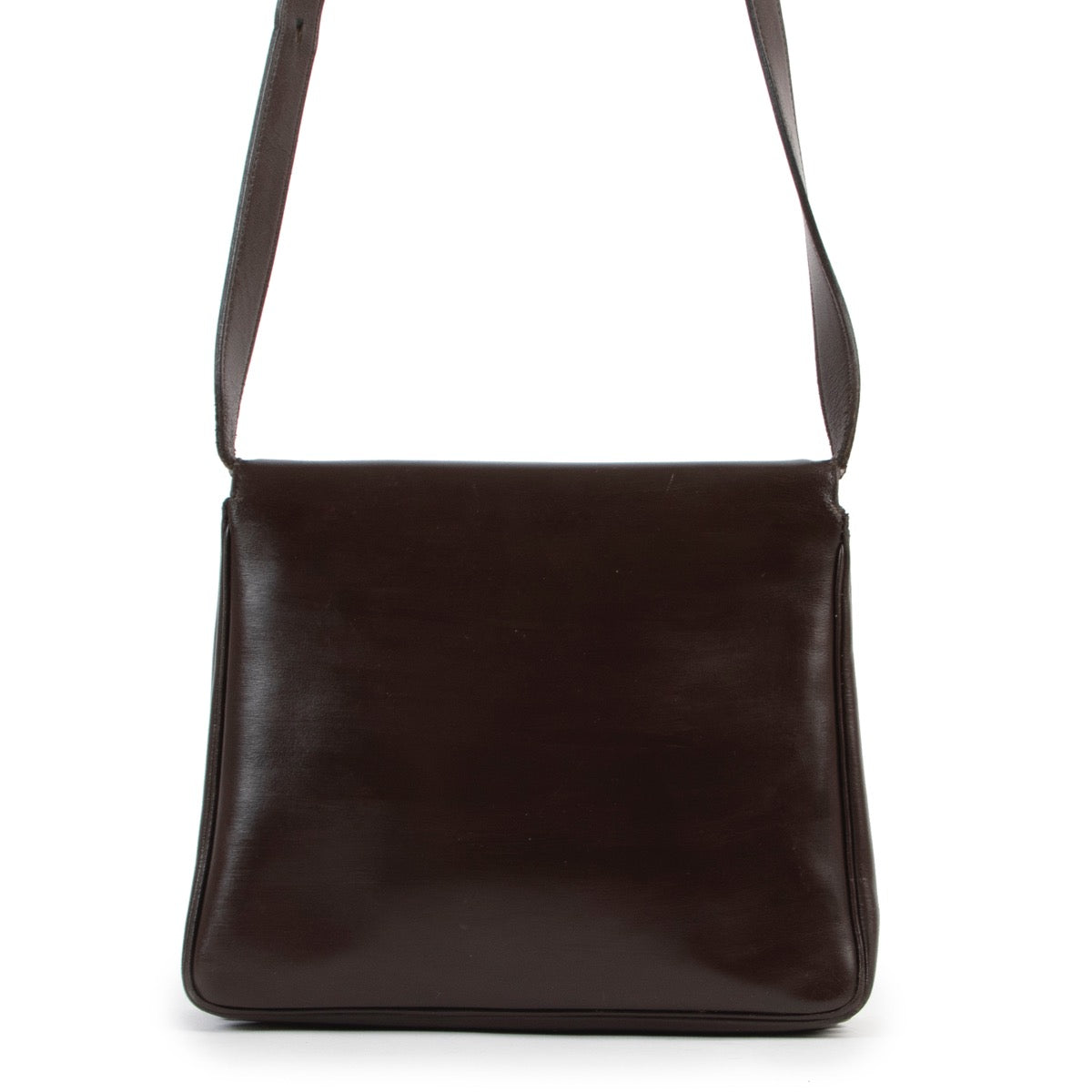 Shop safe online at Labellov in Antwerp this 100% authentic second hand Delvaux Brown Festival Crossbody