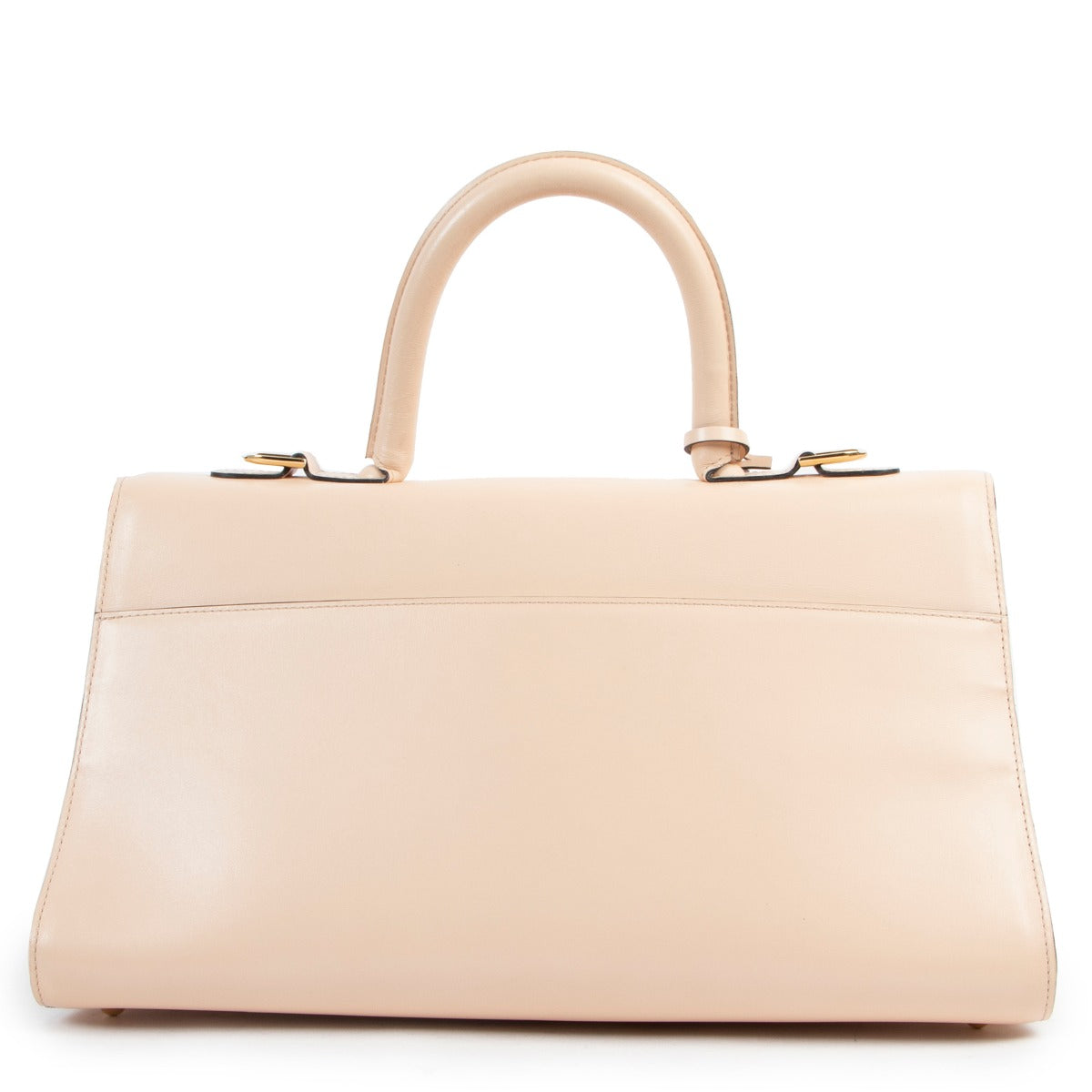 Preloved Delvaux Pink Leather East West Brillant Bag