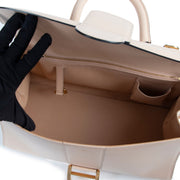 Spacious original Delvaux Nude Leather East West Brillant Bag