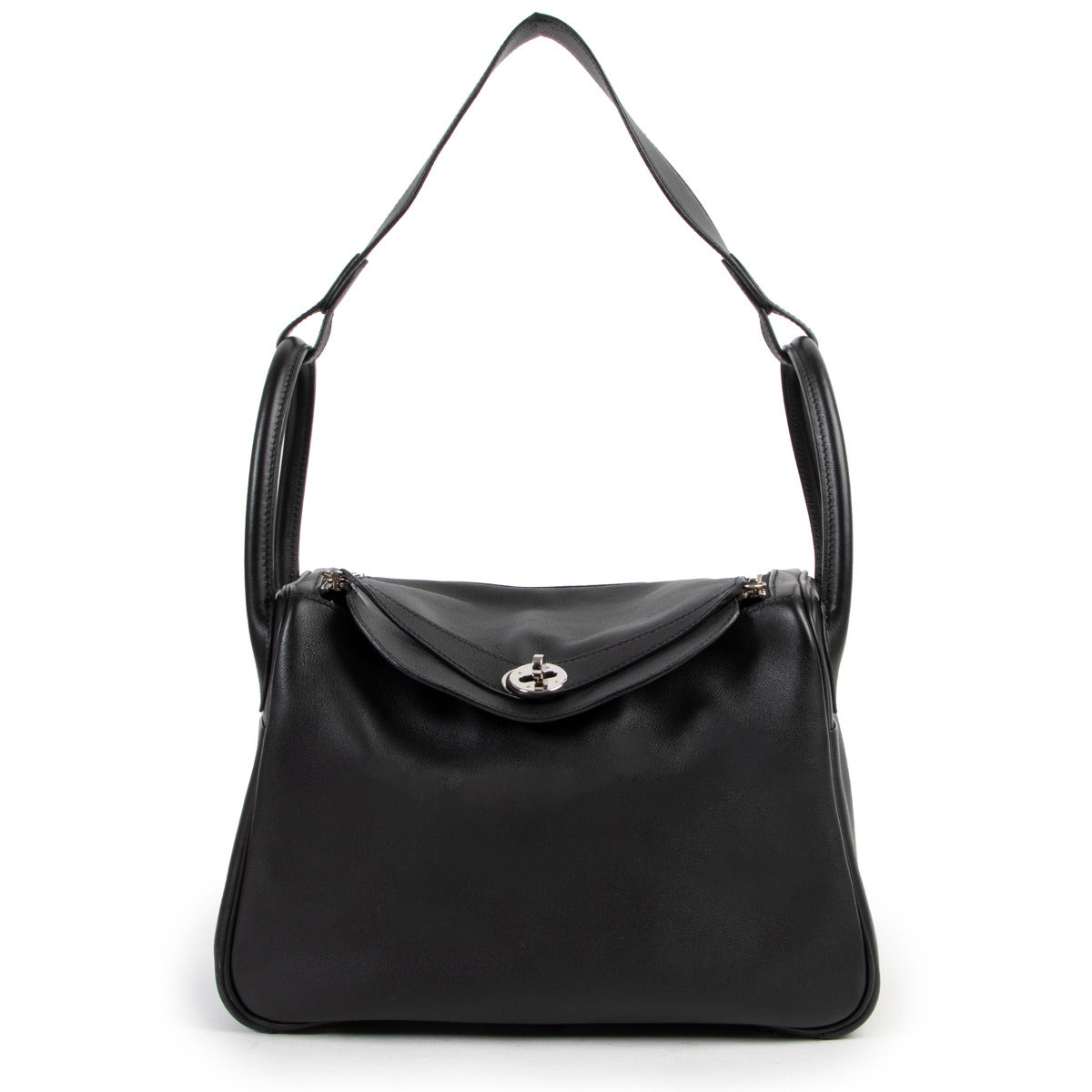 Hermès Lindy 30 Noir Swift PHW