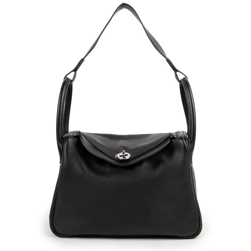 Hermès Lindy 30 Black Swift PHW
