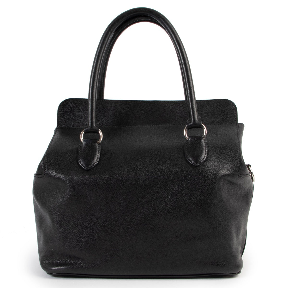 Shop and sell second hand 100% authentic Hermès Black Evercolor Toolbox 26 Bag at Labellov
