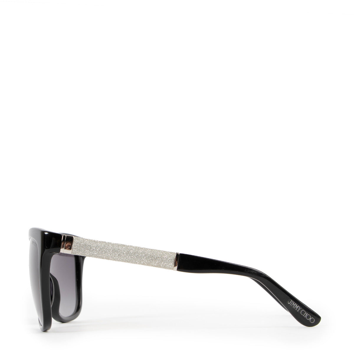 Jimmy Choo Zwarte Cora/S Glitter Zonnebril