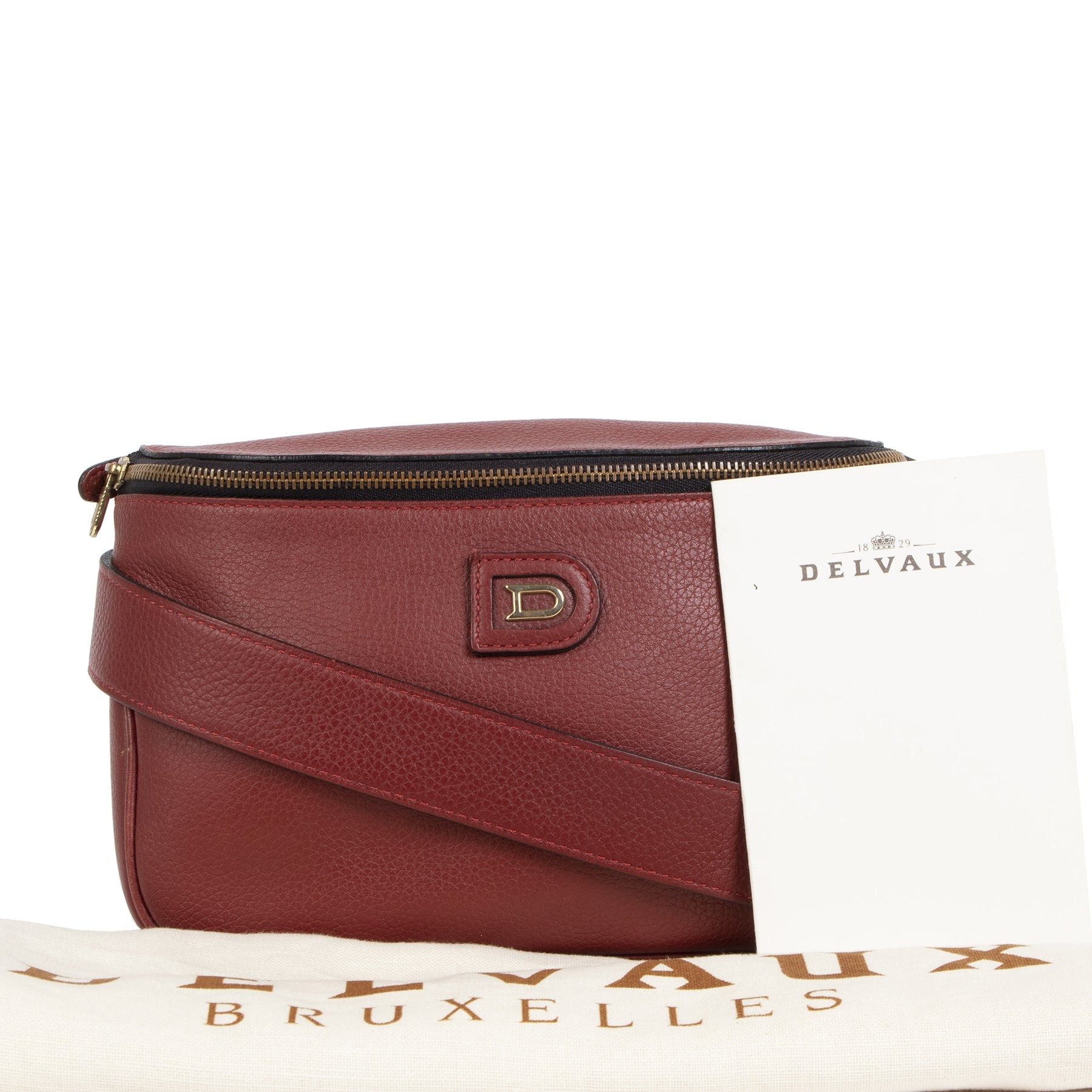We buy and sell Delvaux Red Evasion Belt Bag