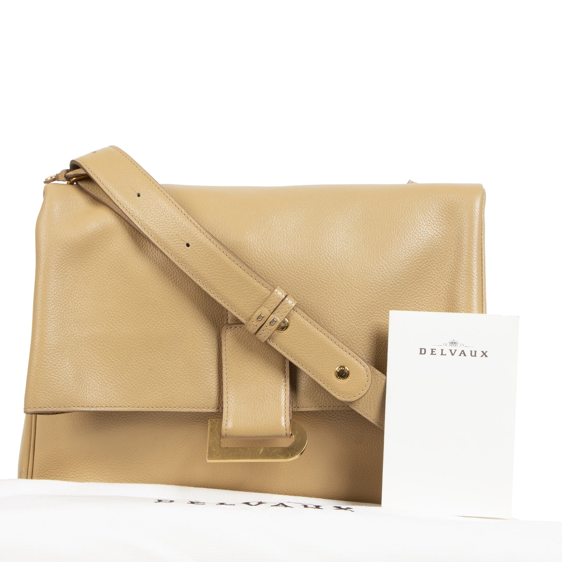 We buy and sell your preloved designer bags online Delvaux Relais Trotteur Sahara Bag