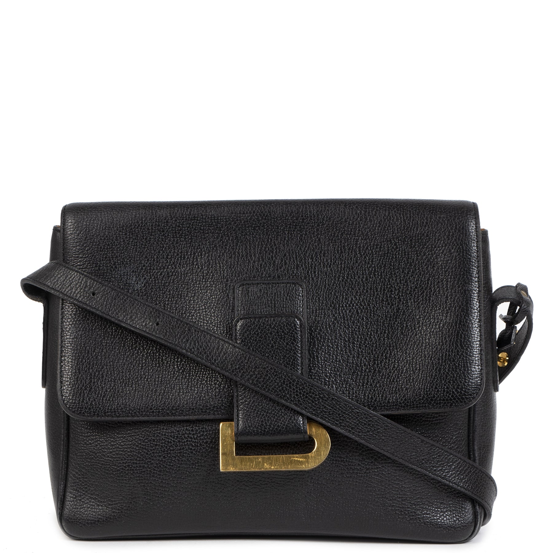 Delvaux Black Poirier Crossbody Bag for the best price at Labellov secondhand luxury