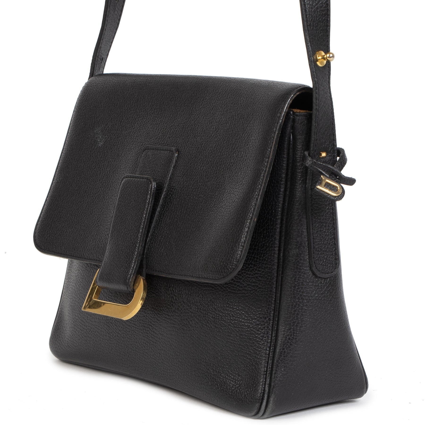 Delvaux Black Poirier Crossbody Bag