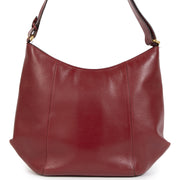 Authentic secondhand Delvaux Dark Red Souhait Jumping Shoulder Bag designer bags luxury vintage webshop fashion safe secure online shopping worldwide shipping