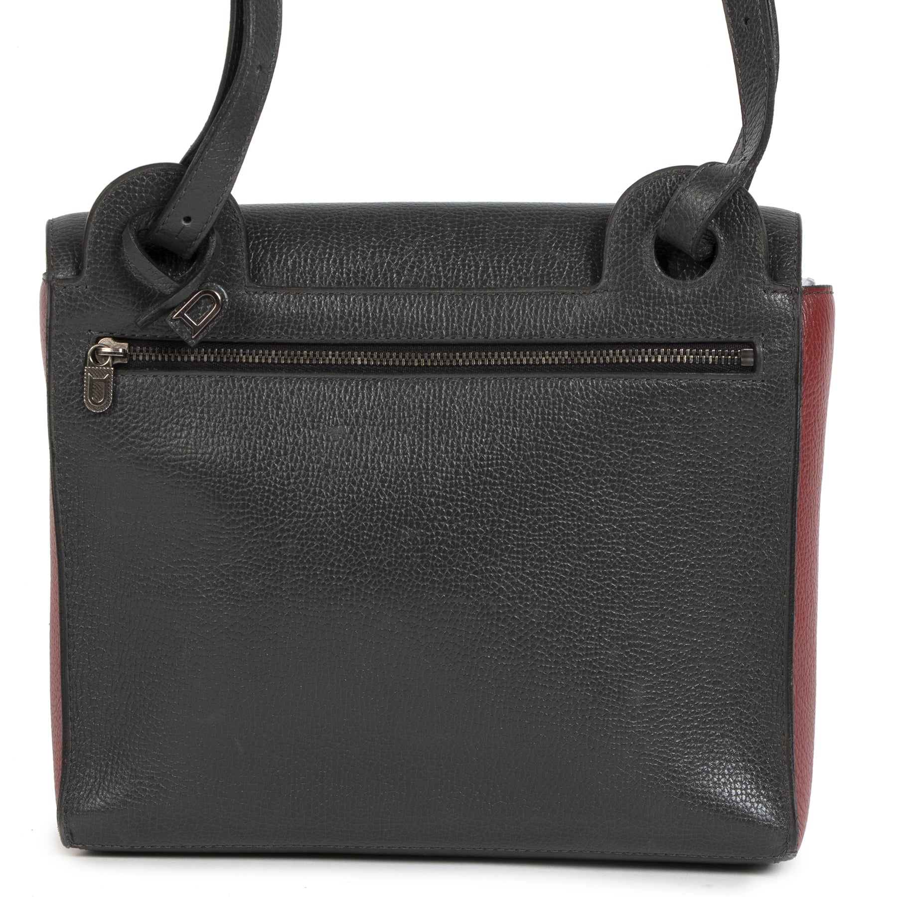 Delvaux Bicolor Grelon Crossbody Bag te koop in Belgie bij Labellov luxe tweedehands