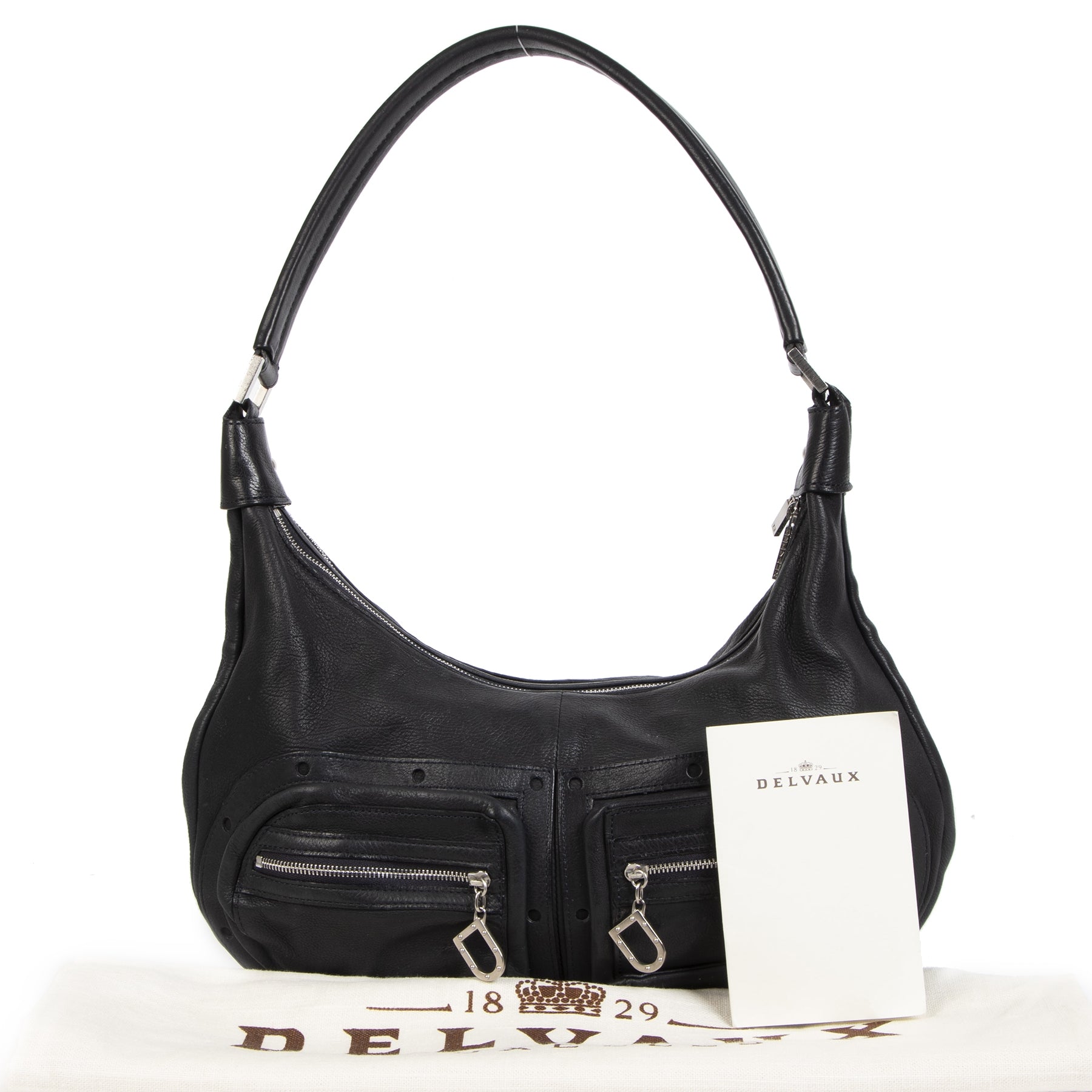 We buy and sell your authentic Delvaux Le Pauline GM Black Shoulder Bag