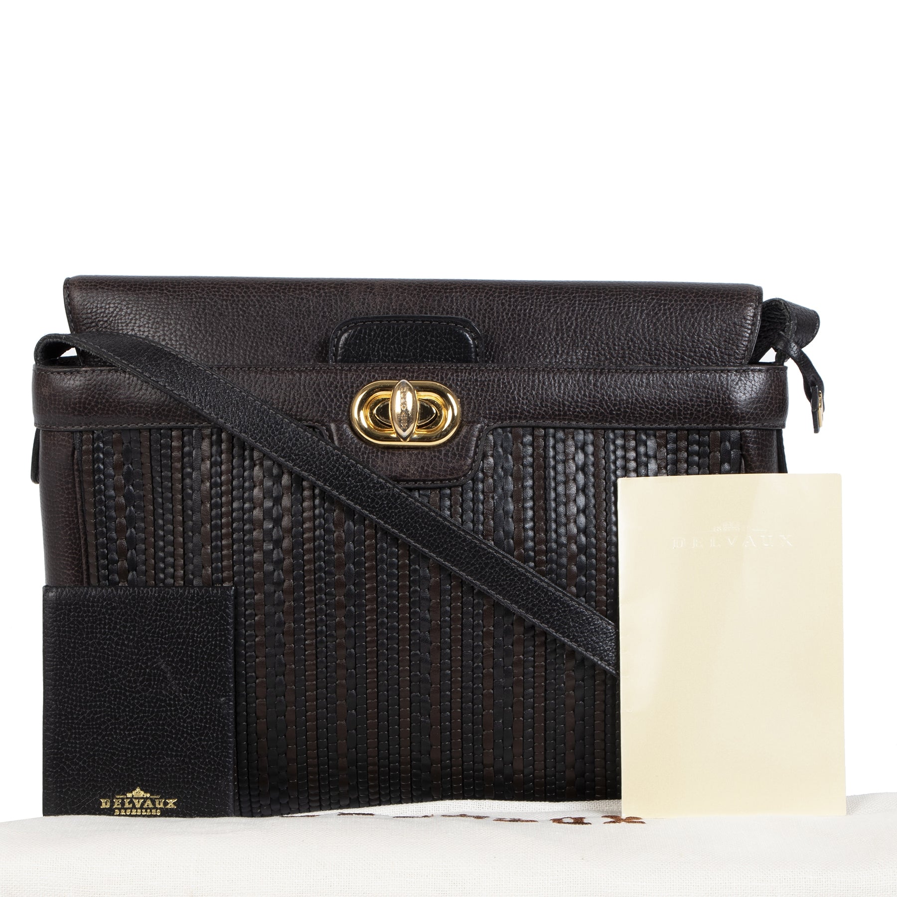 Are you looking for an authentic Delvaux Merlot GM Toile De Cuir Brown Bag