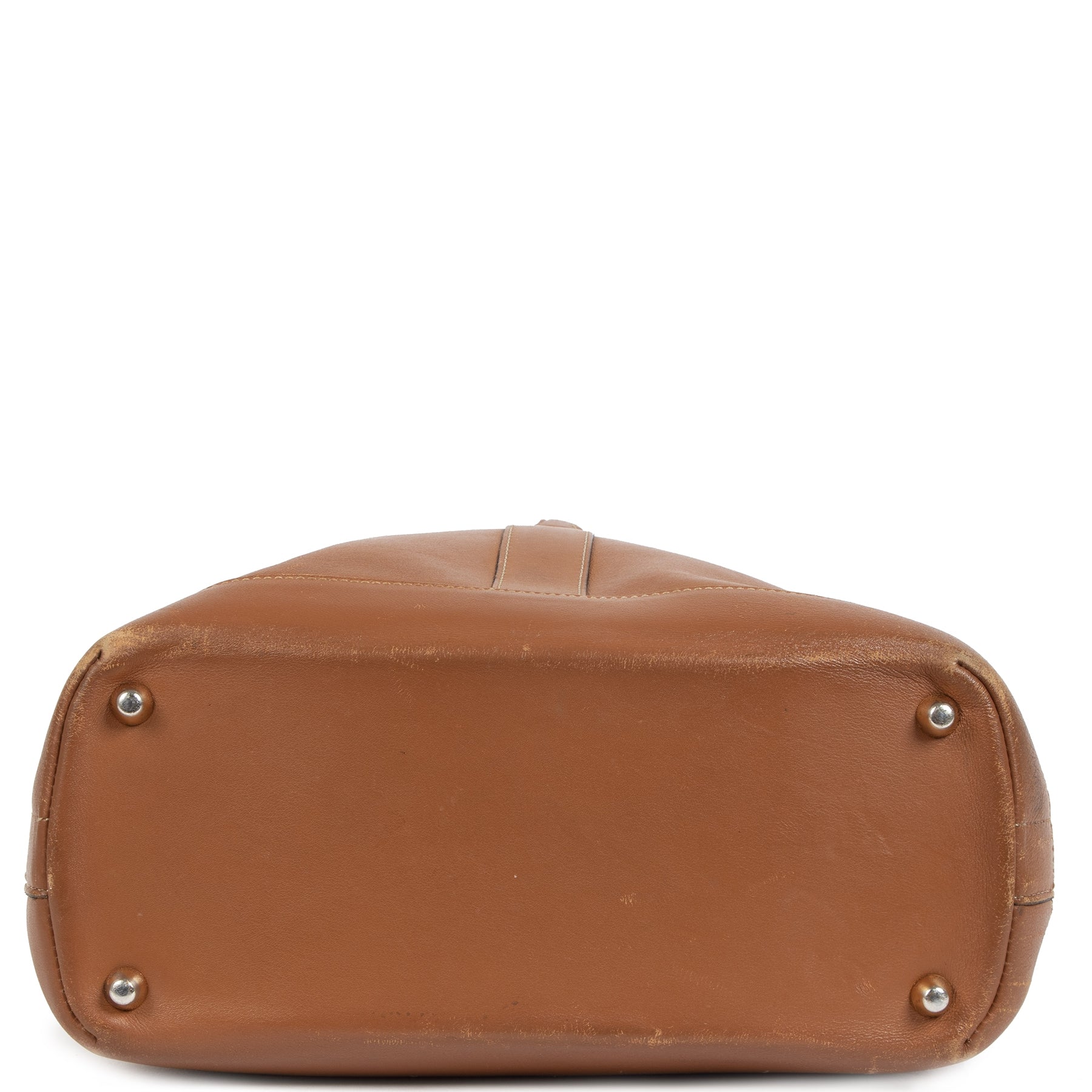 Authentic secondhand Delvaux Cognac Leather Liaison Shoulder Bag designer bags designer accessories luxury vintage webshop safe secure online shopping fashion worldwide shipping