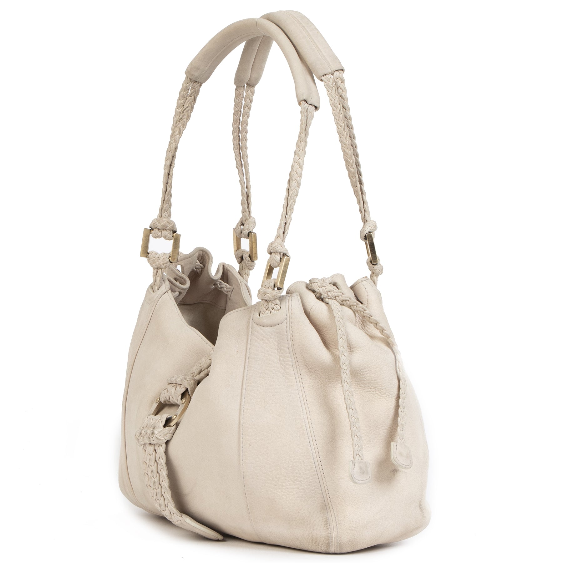 Authentic secondhand Delvaux Le Eugène Cream Santiag Leather Bag designer bags luxury vintage webshop fashion safe secure online shopping worldwide shipping