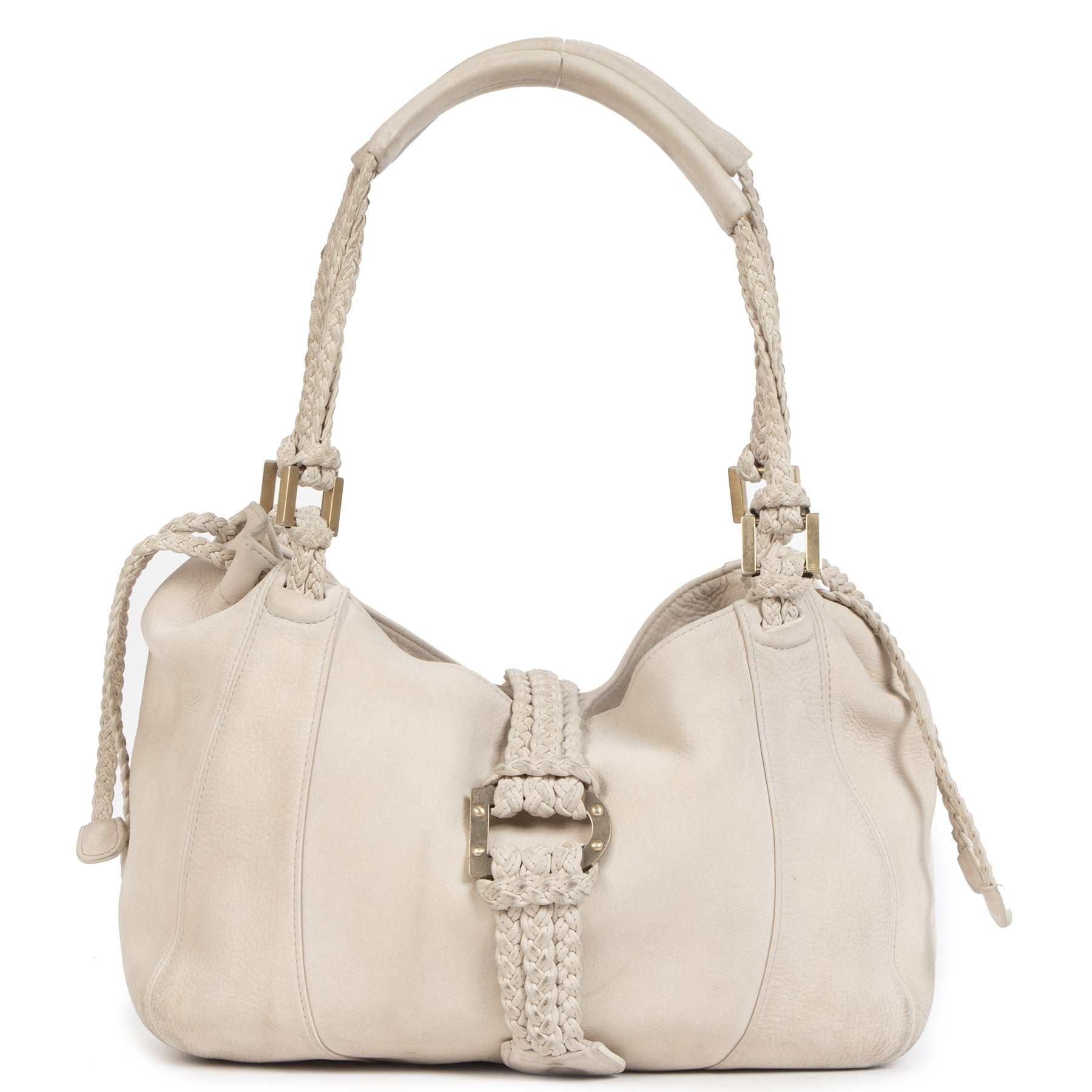 Authentieke Tweedehands Delvaux Le Eugène Cream Santiag Leather Bag juiste prijs veilig online shoppen luxe merken webshop winkelen Antwerpen België mode fashion