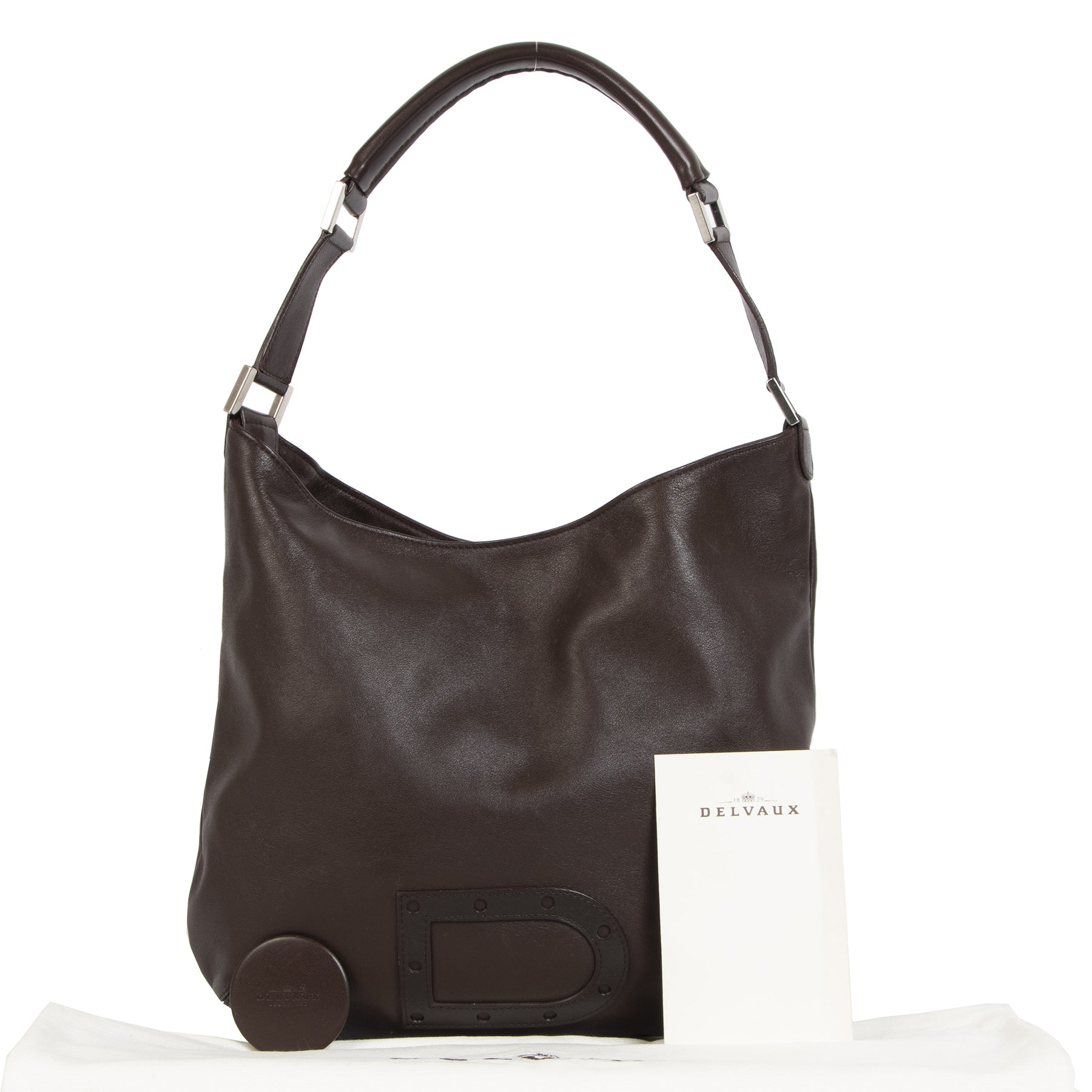 We buy and sell your Delvaux Le Louise PM Sangria Brown for the best price