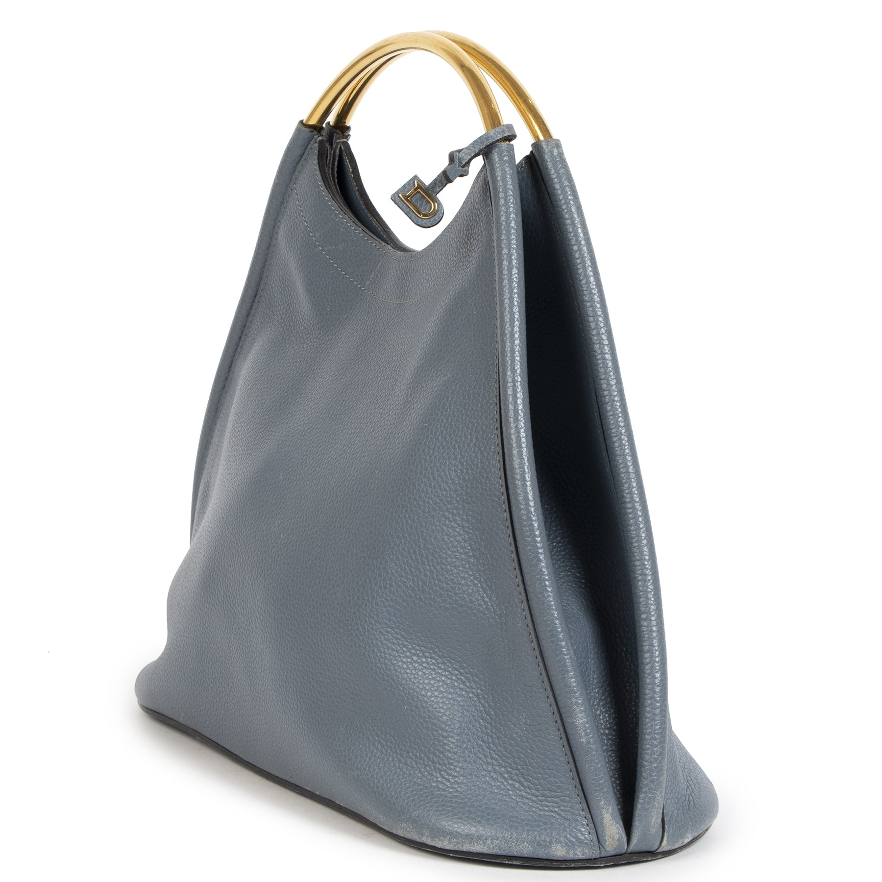 SHOP online tweedehands Delvaux Sky Grey Jamaica Top Handle Bag
