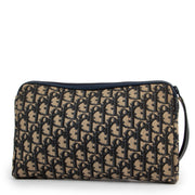 Shop authentic second hand designer vintage Christian Dior Blue Oblique Monogram Canvas Pouch at Labellov for the best price.