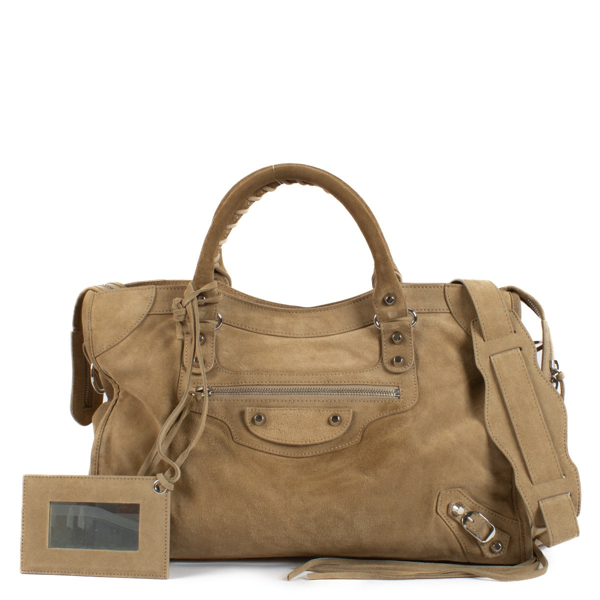 shop 100% authentic second hand Balenciaga Beige Suede City Bag on Labellov.com