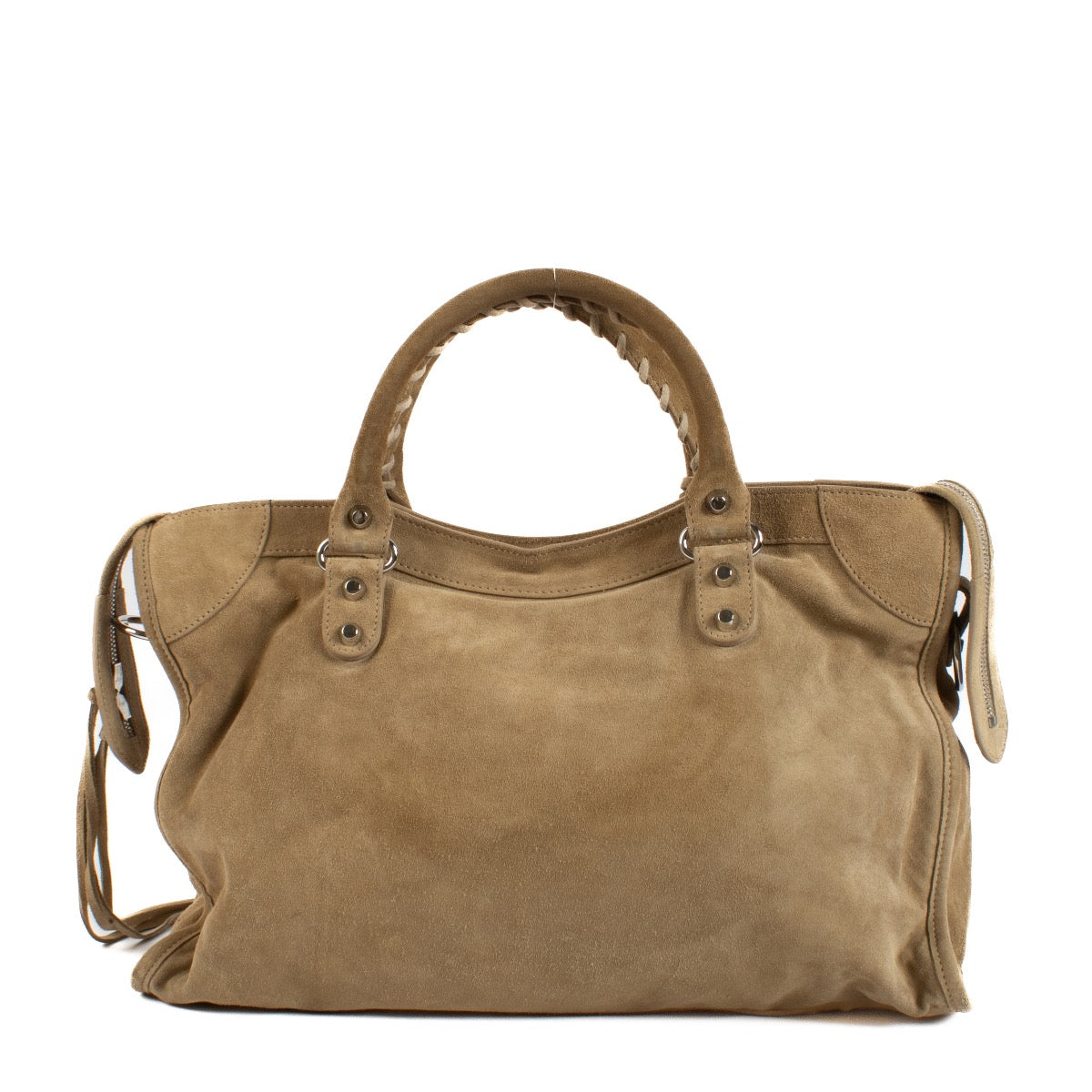 shop 100% authentic second hand Balenciaga Beige Suede City Bag on Labellov.com