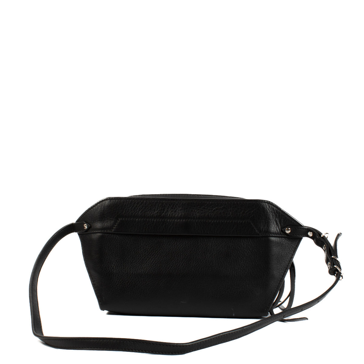 Balenciaga Zwarte Papier Riemtas