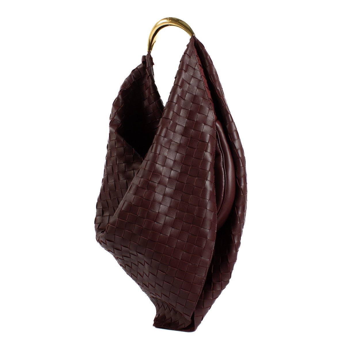 shop 100% authentic second hand Bottega Veneta Burgundy Intrecciato Foulard Bag on Labellov.com
