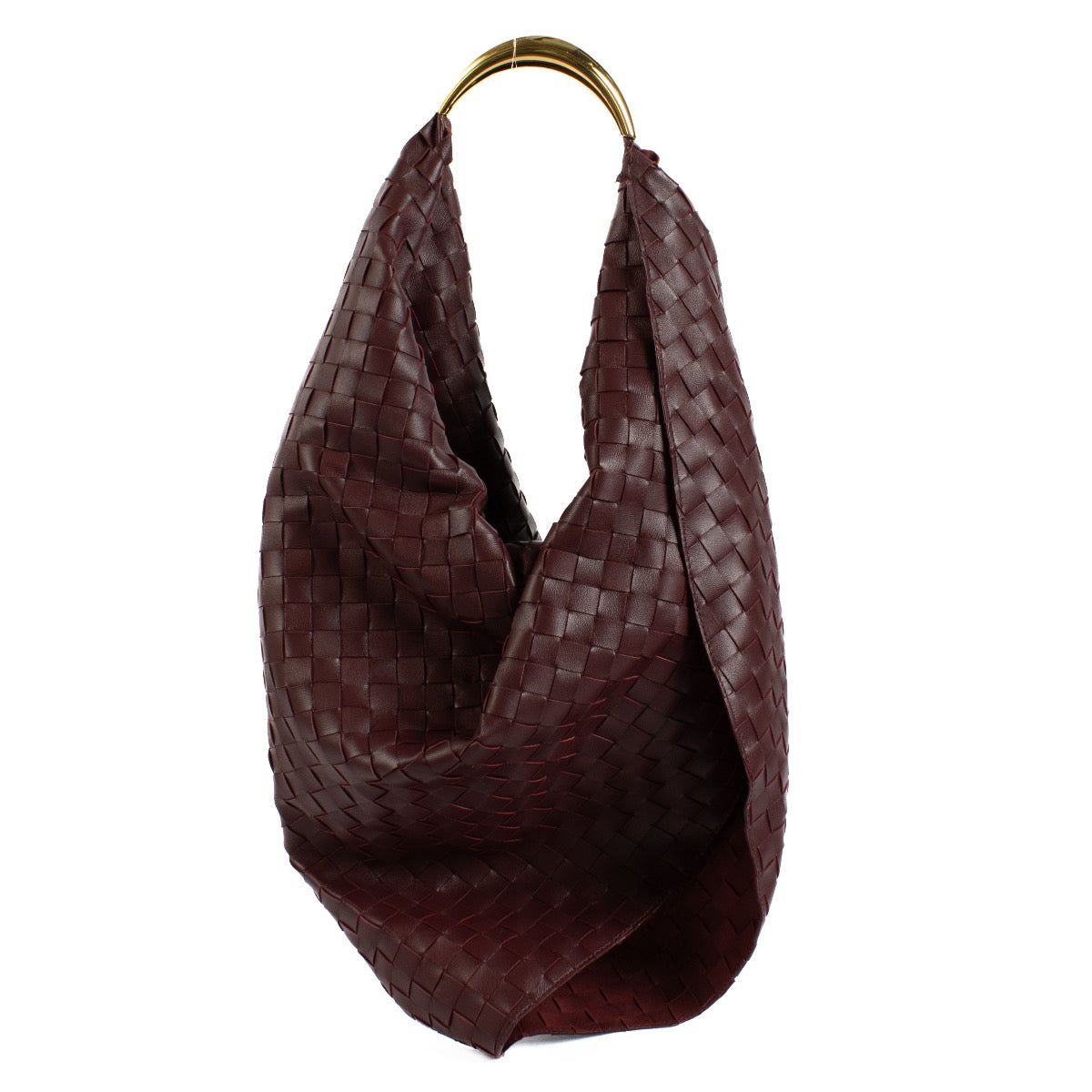 shop 100% authentic second hand Bottega Veneta Burgundy Intrecciato Foulard Bag on Labellov.com