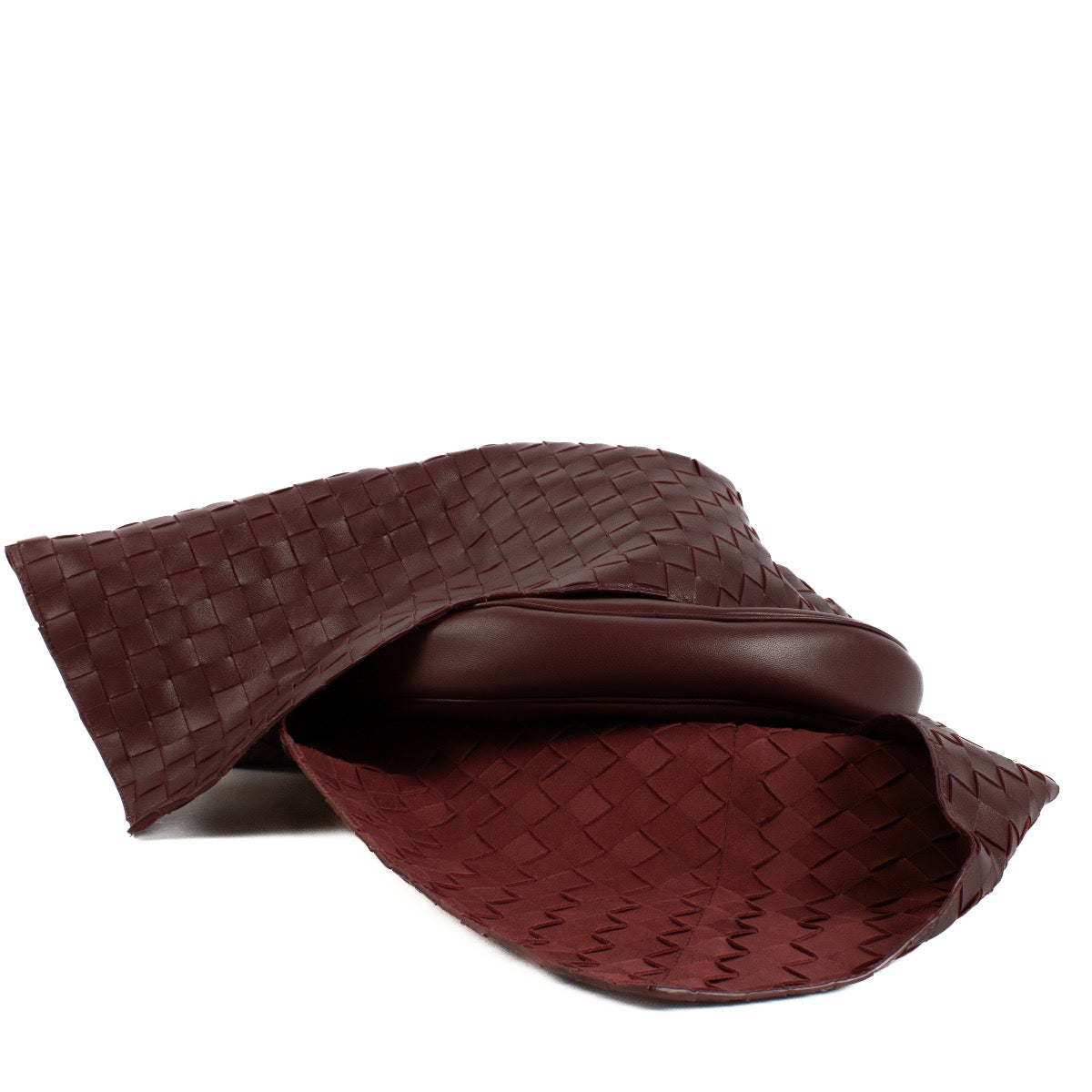 shop 100% authentic second hand Bottega Veneta Burgundy Intrecciato Foulard Bag on Labellov.com