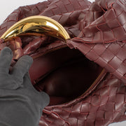 shop 100% authentic second hand Bottega Veneta Burgundy Intrecciato Foulard Bag on Labellov.com