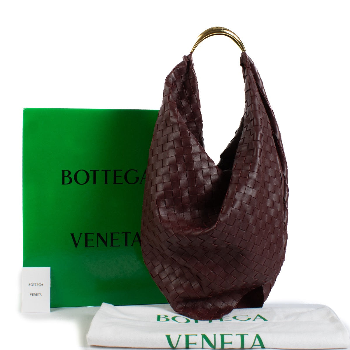 shop 100% authentic second hand Bottega Veneta Burgundy Intrecciato Foulard Bag on Labellov.com
