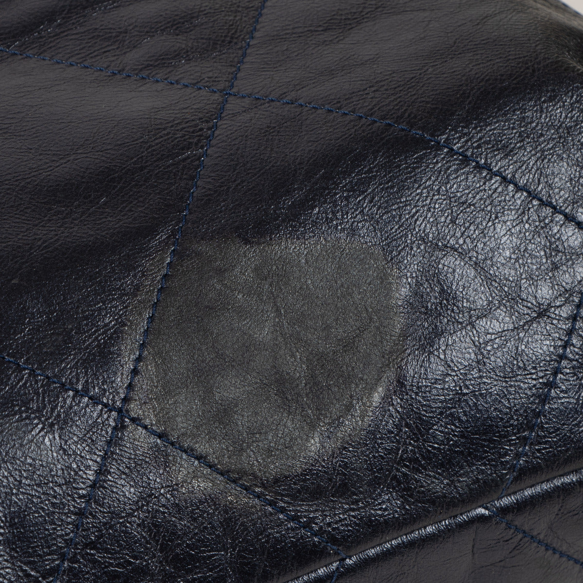 Chanel Metallic Blauwe 22 Schoudertas