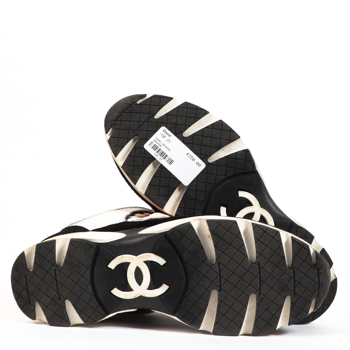 Baskets Chanel en cuir multicolore imprimé graffiti et fleurs - taille 37