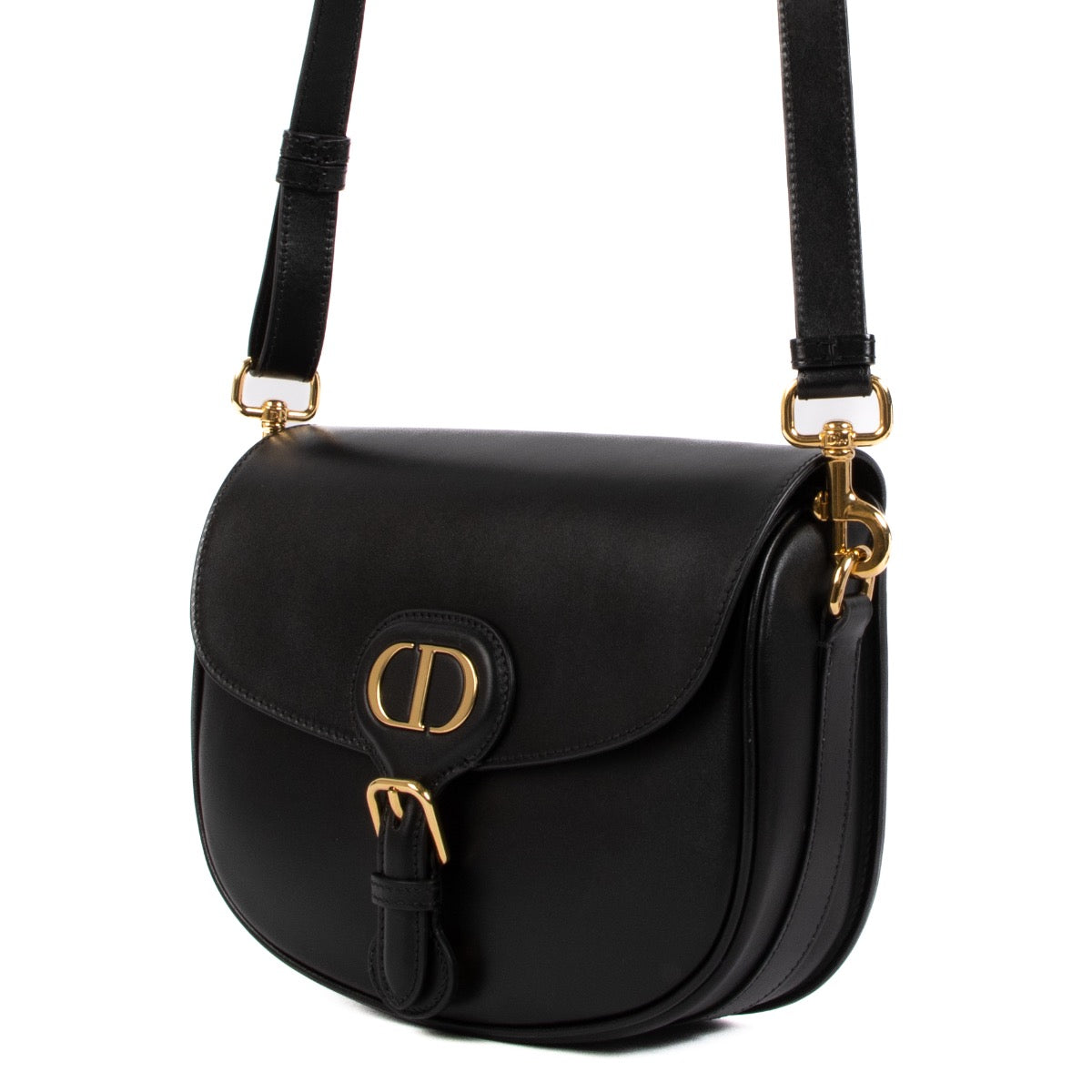 Shop 100% authentic second-hand Christian Dior Black Box Calf Bobby Medium Crossbody Bag on Labellov.com