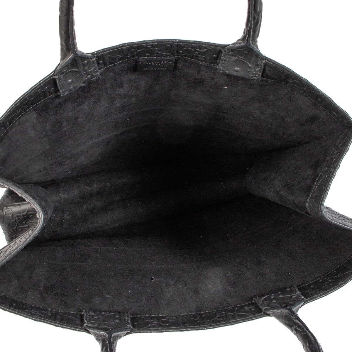 shop 100% authentic second hand Christian Dior Black Oblique Leather Large Book Tote on Labellov.com
