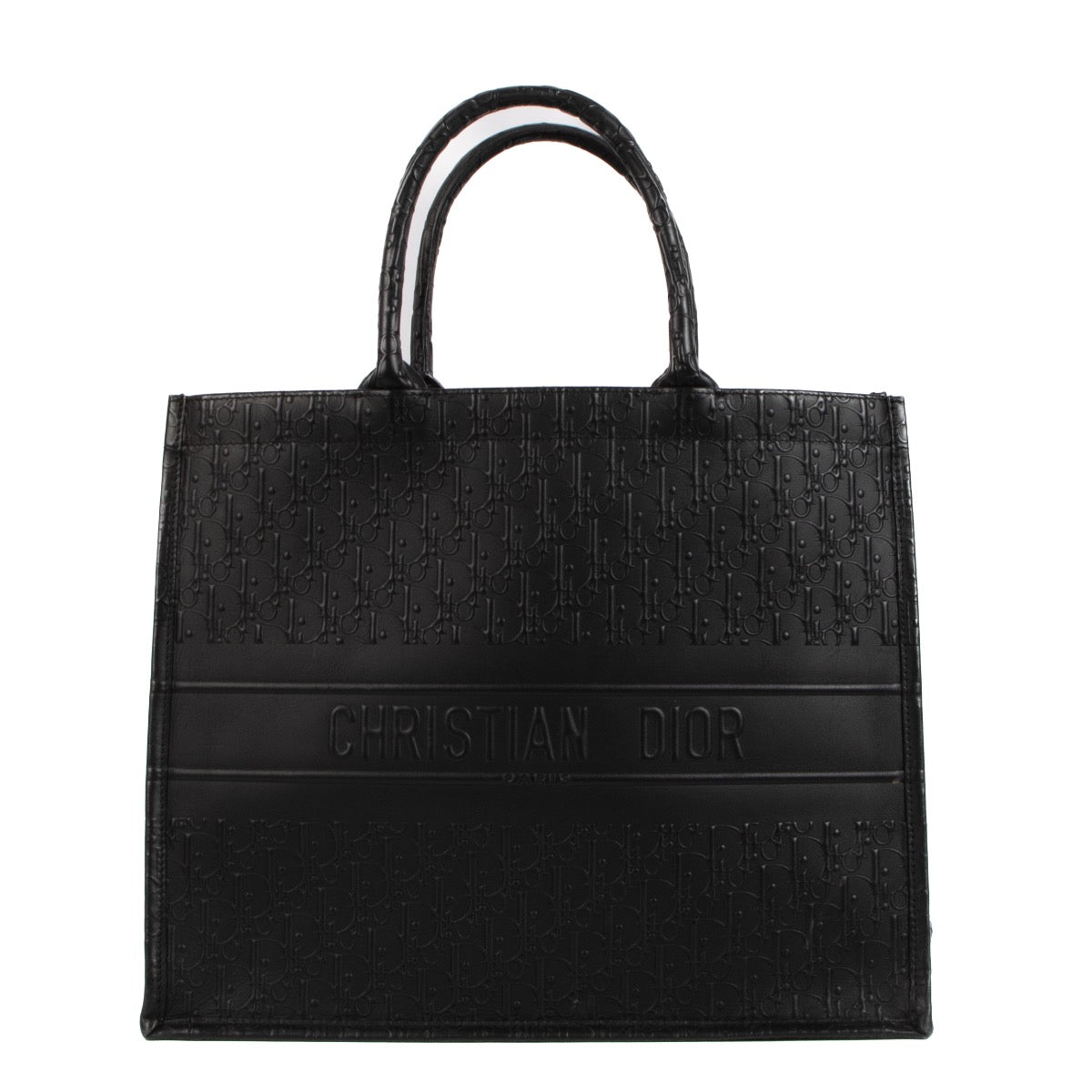shop 100% authentic second hand Christian Dior Black Oblique Leather Large Book Tote on Labellov.com