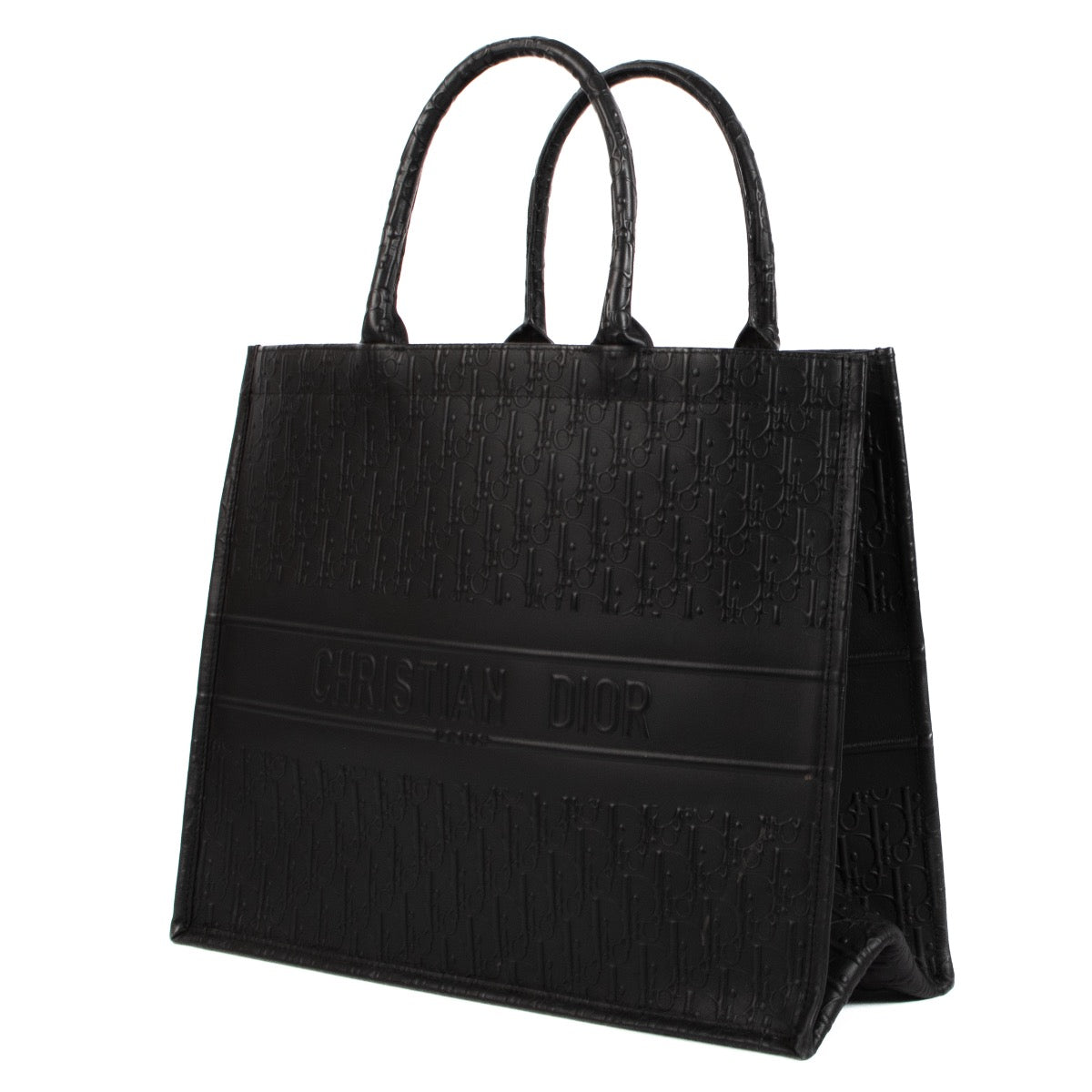 shop 100% authentic second hand Christian Dior Black Oblique Leather Large Book Tote on Labellov.com