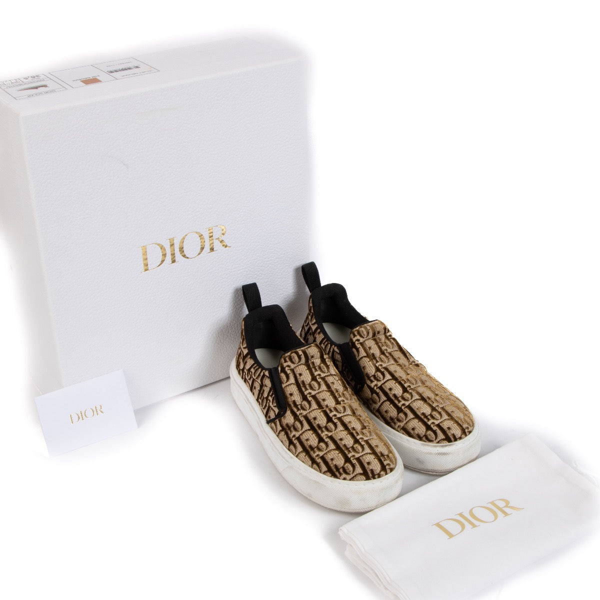 Buy real authentic Christian Dior Brown Oblique Velvet Solar Sneakers safe online at Labellov.com or in Brussels, Knokke and Antwerp