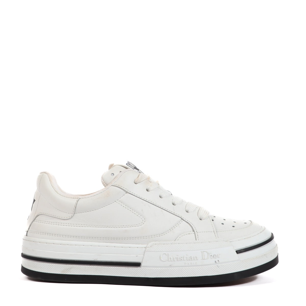 Buy an authentic second hand Christian Dior D-Freeway Vitello White Sneakers - Size 37 in very good condition at Labellov.com