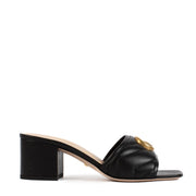 shop 100% authentic second hand Gucci Black GG Marmont Mule Sandals - Size 35 1/2 on Labellov.com