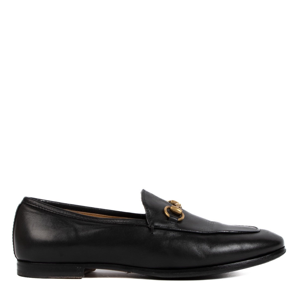 shop 100% authentic second hand Gucci Black Jordaan Loafers - Size 36 on Labellov.com
