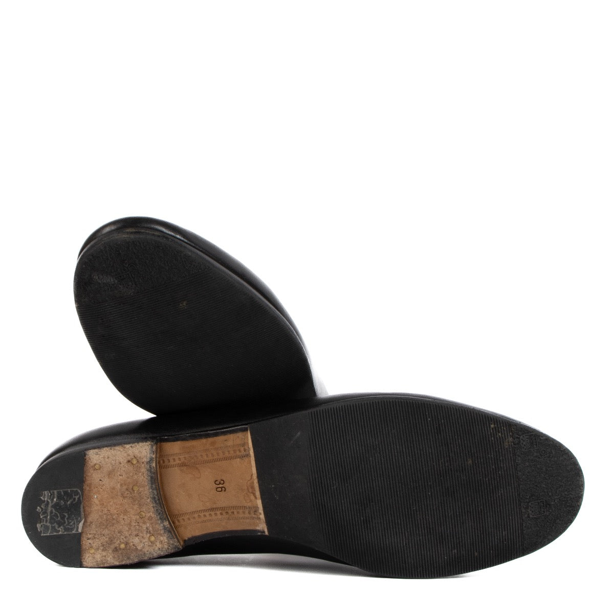 shop 100% authentic second hand Gucci Black Jordaan Loafers - Size 36 on Labellov.com