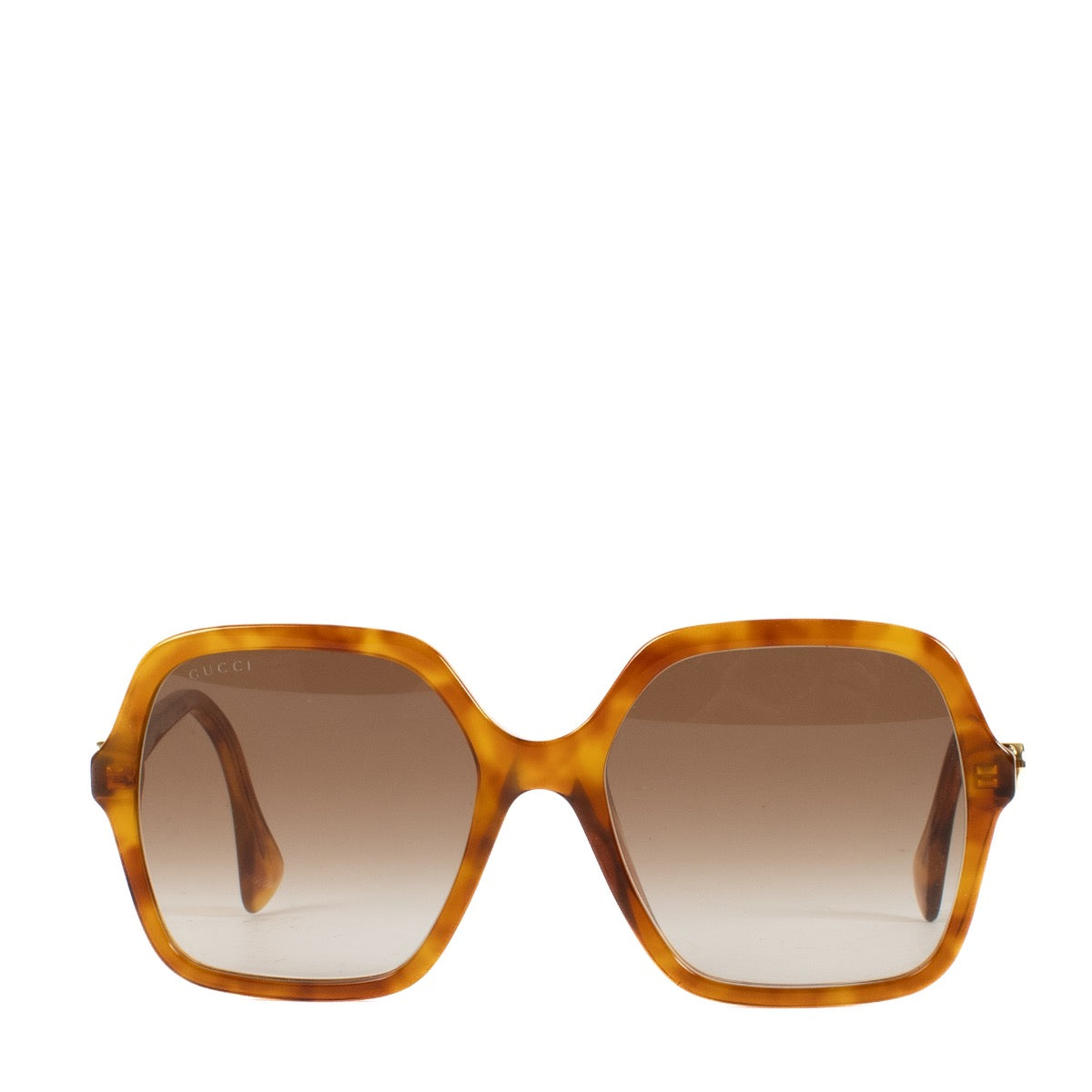 Shop safe online at Labellov in Antwerp, Brussels and Knokke this 100% authentic second hand Gucci Brown Oversized Sunglasses