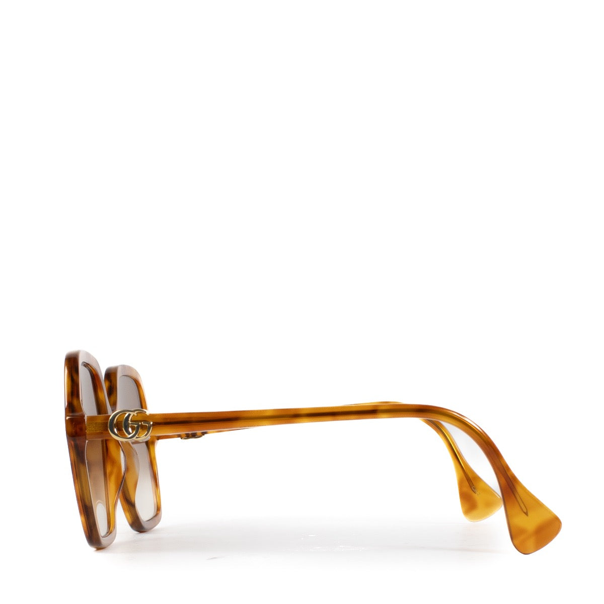 Shop safe online at Labellov in Antwerp, Brussels and Knokke this 100% authentic second hand Gucci Brown Oversized Sunglasses