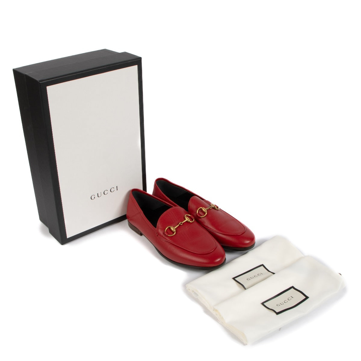 Gucci Burgundy Leather Horsebit Loafers