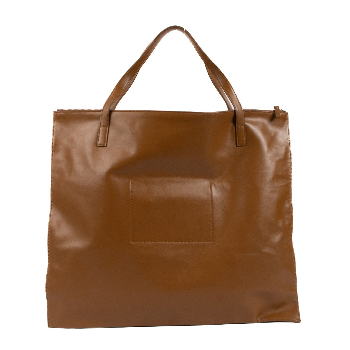 Shop 100% authentic second-hand Jil Sander Camel Leather Zip Large Tote Bag on Labellov.com