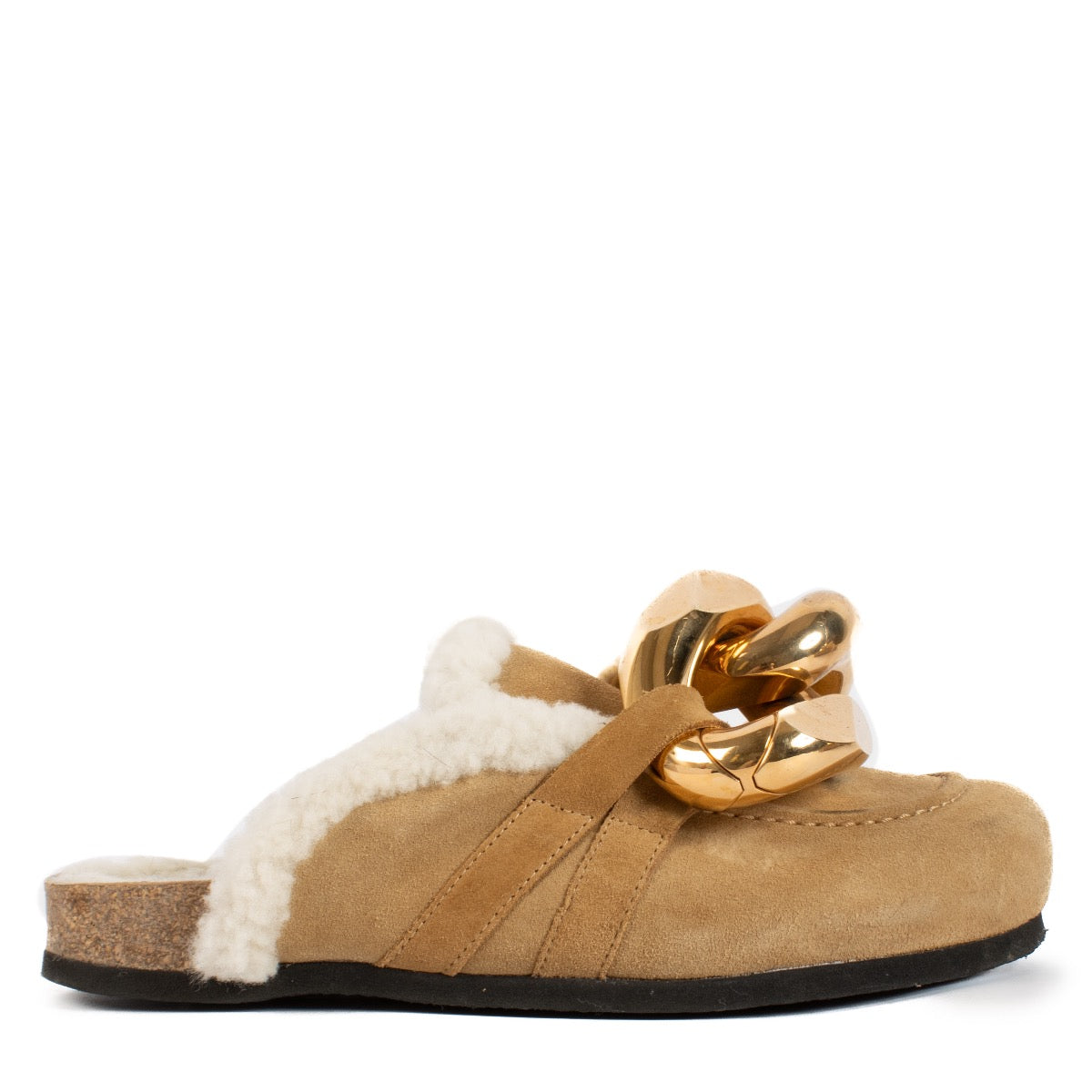 shop 100% authentic second hand JW Anderson Chain Fur Loafers - Size 37 on Labellov.com