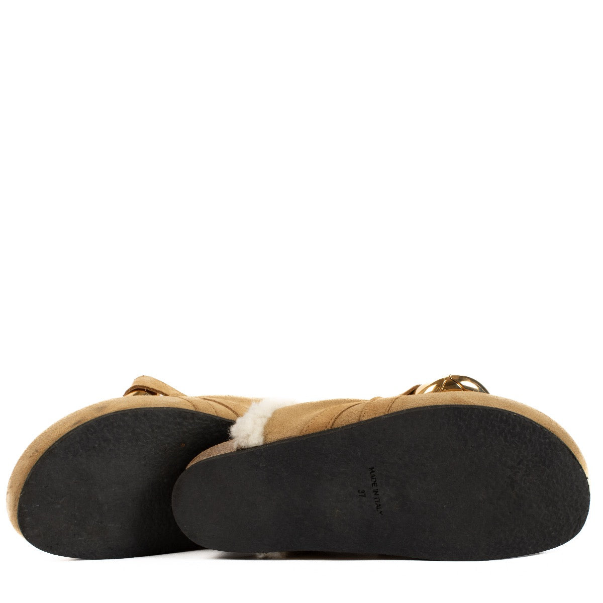 shop 100% authentic second hand JW Anderson Chain Fur Loafers - Size 37 on Labellov.com