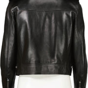Saint Laurent Black Lambskin Biker Jacket
