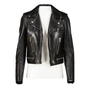 Saint Laurent Black Lambskin Biker Jacket