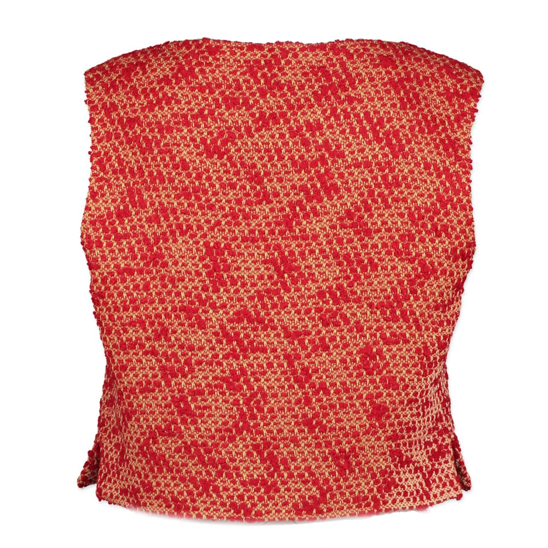 Koop en verkoop uw authentieke designer Chanel Bouclé Red Top - size FR36